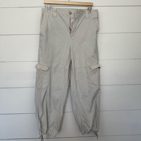 Old Navy Women’s Large Tan Khaki Cargo Pants - Picture 1 of 5